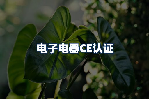 电子电器CE认证